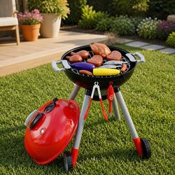 Imaginative Backyard Cooking with Kids Pretend BBQ Set
