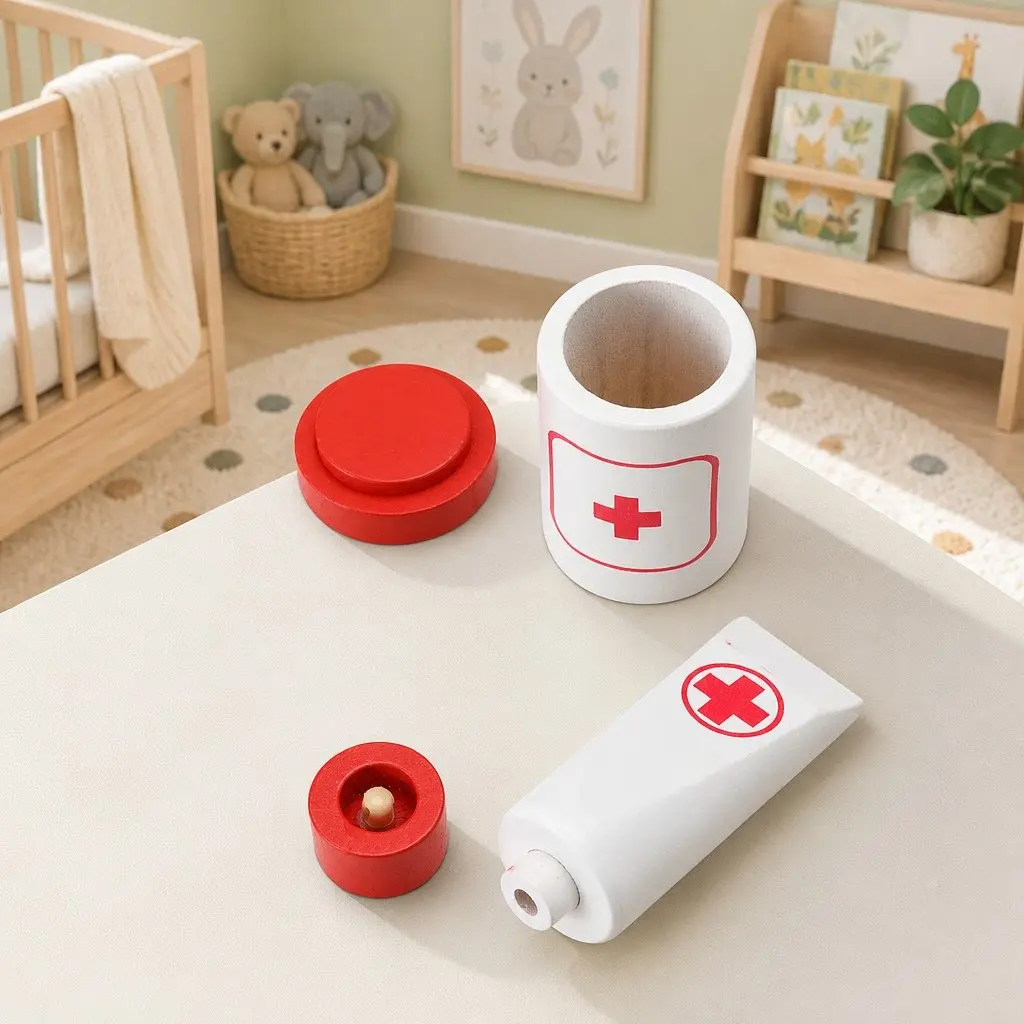 Kids Doctor Nurse Medical Pretend Play Set 16 Pieces Toy Kit with Wearable Stethoscope
