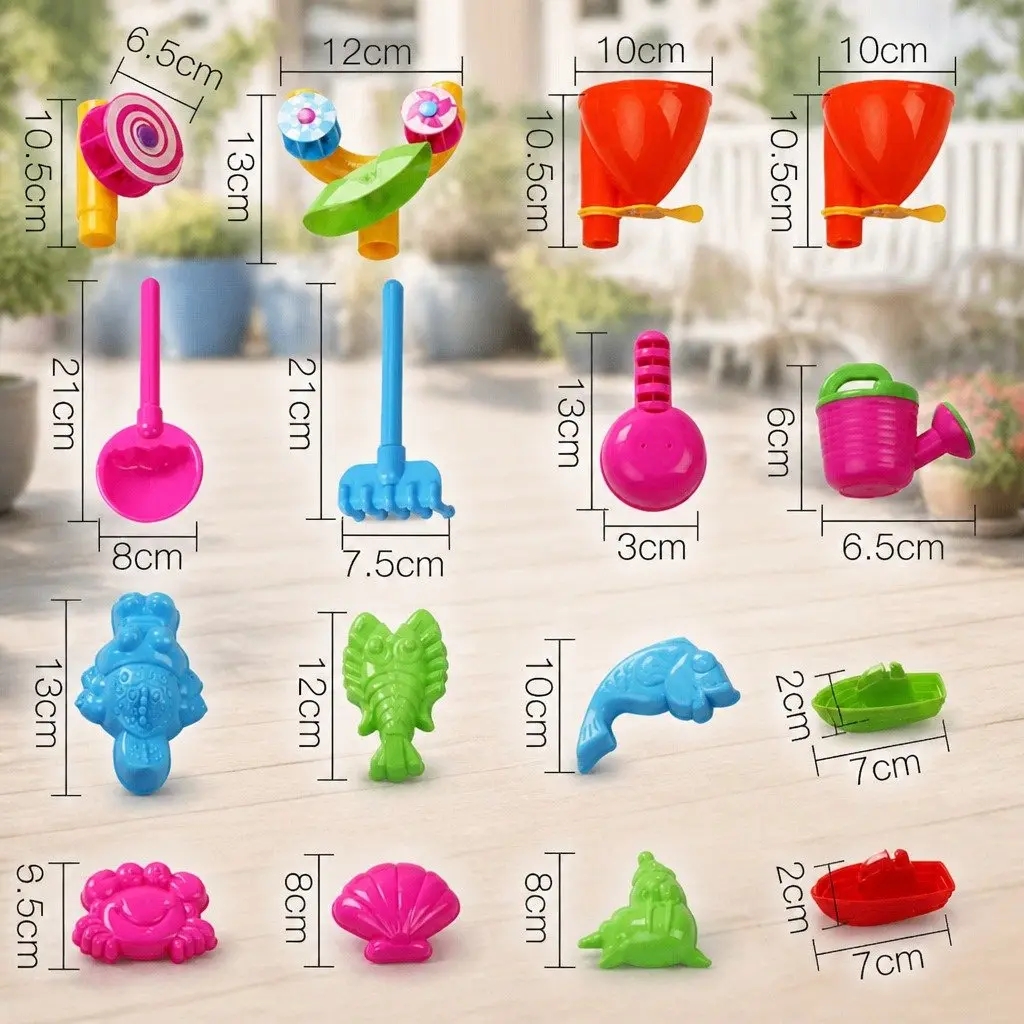 Kids Sand and Water Table Outdoor Play Set with Accessories for Toddlers