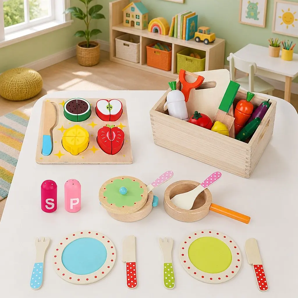 Wooden Kitchen Set
