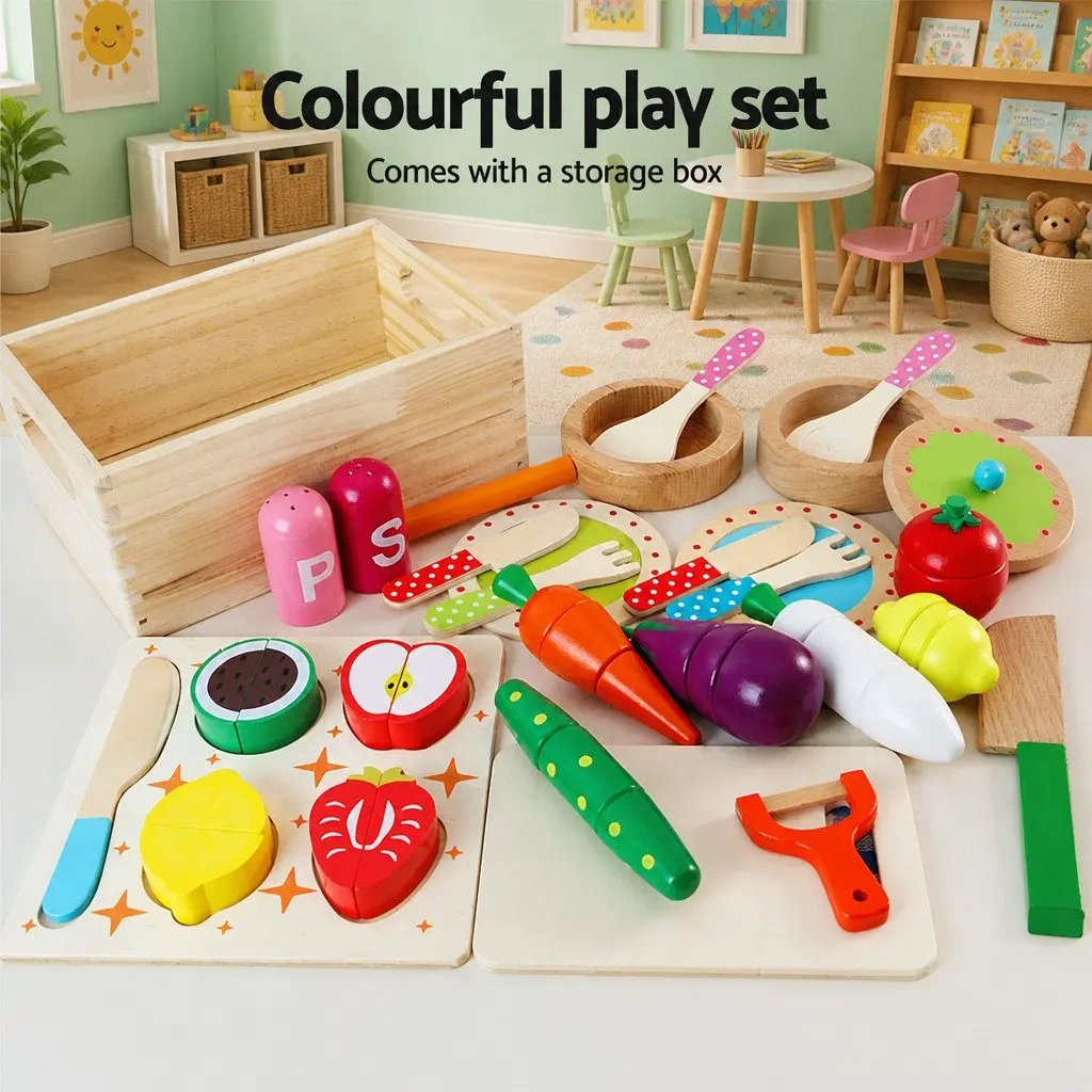 Wooden Kitchen Set