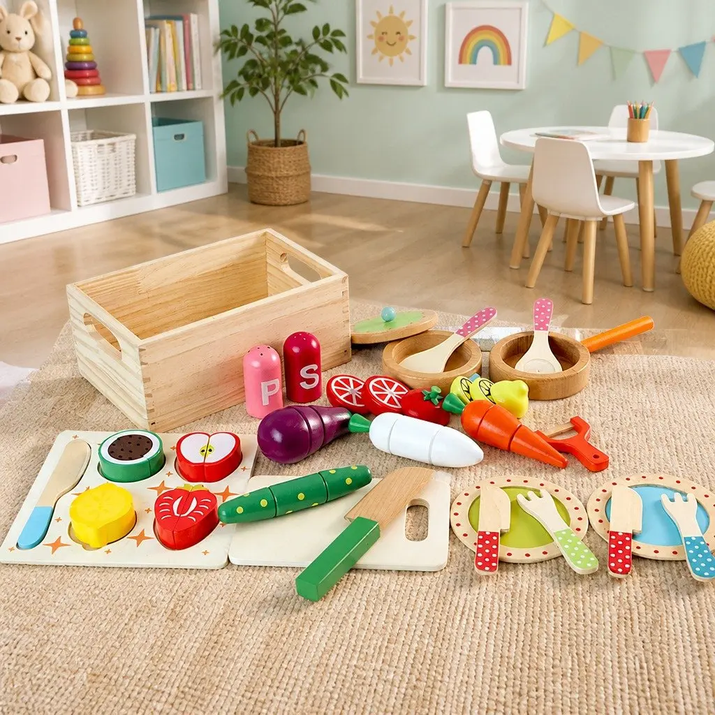 Wooden Kitchen Set