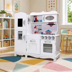 Wooden Kids Kitchen Play Set Enhancing Imaginative Play