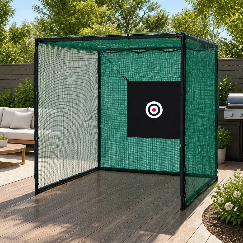 Golf Practice Net 3m Multi-Purpose Training Aid Sturdy Steel Frame Weather Resistant