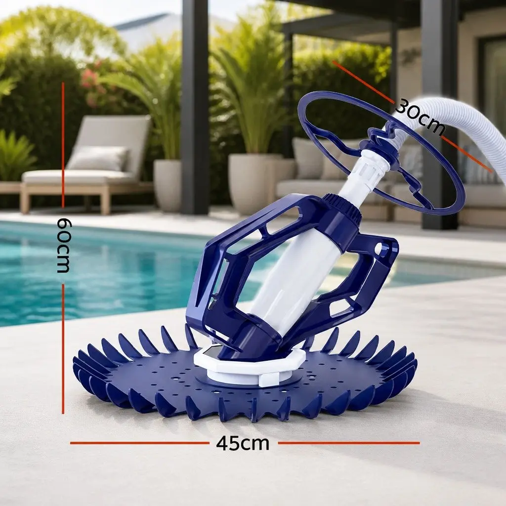 Automatic Pool Vacuum Cleaner 10M Suction Hose System for Above Ground and In-Ground Pools
