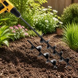 Transform Your Garden with the 75mm Spiral Auger Digger