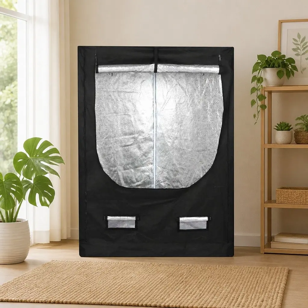 Indoor Grow Tent 100cm x 100cm Steel Frame 600D Oxford Cloth Reflective