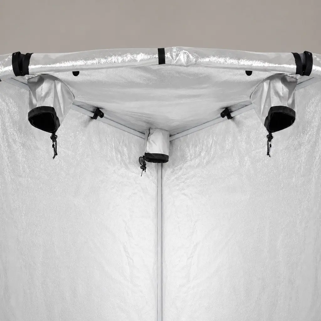 Indoor Grow Tent 100cm x 100cm Steel Frame 600D Oxford Cloth Reflective