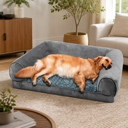 Enhance Your Space with Grey Orthopaedic Pet Bed Sofa Cover XL