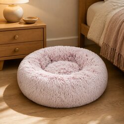 Stylish XXL Plush Donut Pet Bed to Enhance Your Home