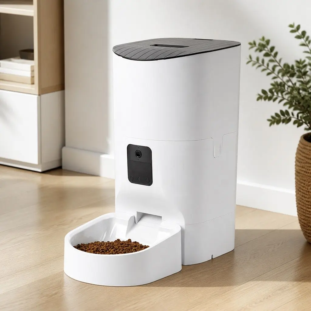 Automatic Pet Feeder 9L Smart Feeder with HD Camera Two Way Audio Remote Control