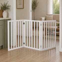 Enhance Your Living Space with a Stylish Wooden Pet Gate