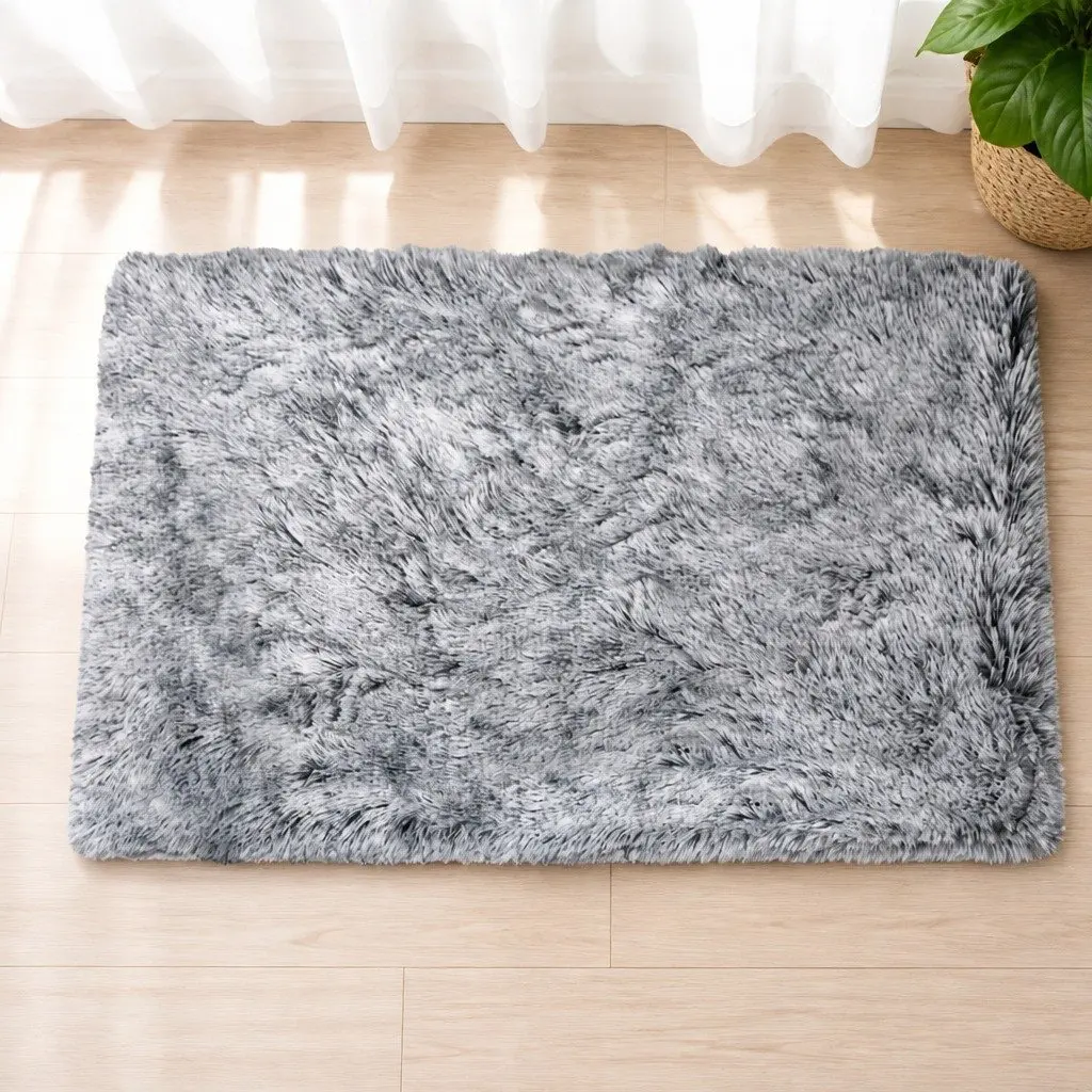 Dog Pet Bed Medium Memory Foam Calming Mat Removable Cover Charcoal
