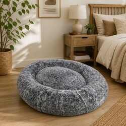 Charcoal Nap Bed for Humans and Pets - Cozy Addition
