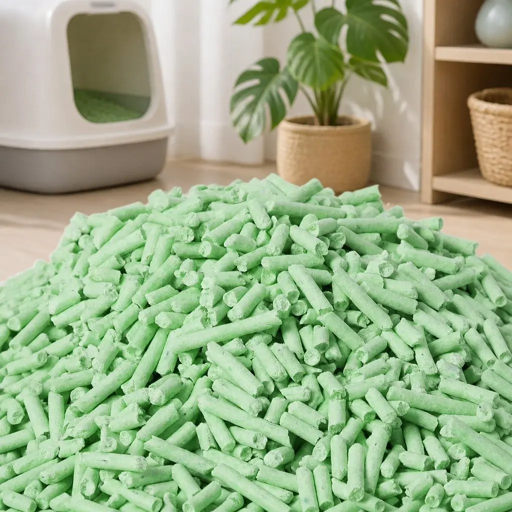 Tofu Cat Litter 2.5kg Clumping Green Tea Scent Biodegradable Flushable