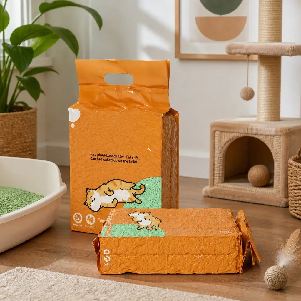 Tofu Cat Litter 2.5kg Clumping Green Tea Odour Control Flushable Biodegradable