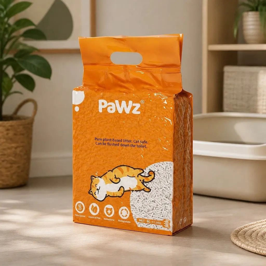 Tofu Cat Litter 2.5kg Clumping Natural Biodegradable Flushable Odour Control
