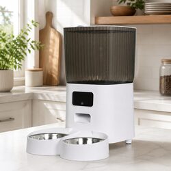 5L Dual Bowl Pet Feeder to Elevate Your Home Routine