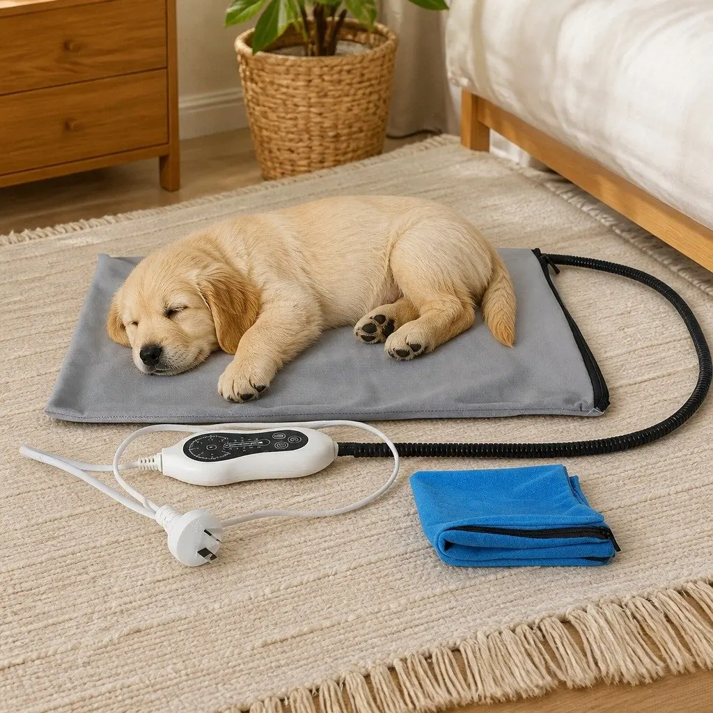 Electric Heated Pet Pad Small Warming Mat Adjustable Temperature Control