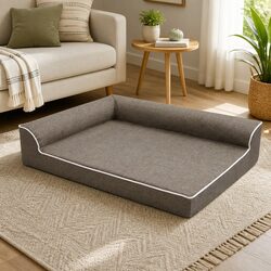 Spacious L-Shaped Memory Foam Pet Sofa for Comfort and Style