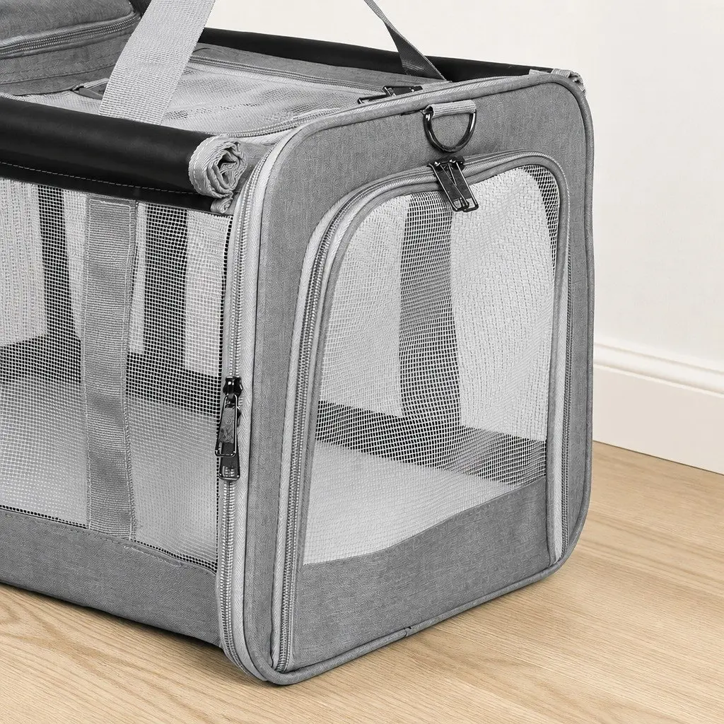 Pet Carrier Bag M Size Portable Foldable Shoulder Bag for Dog Cat Travel