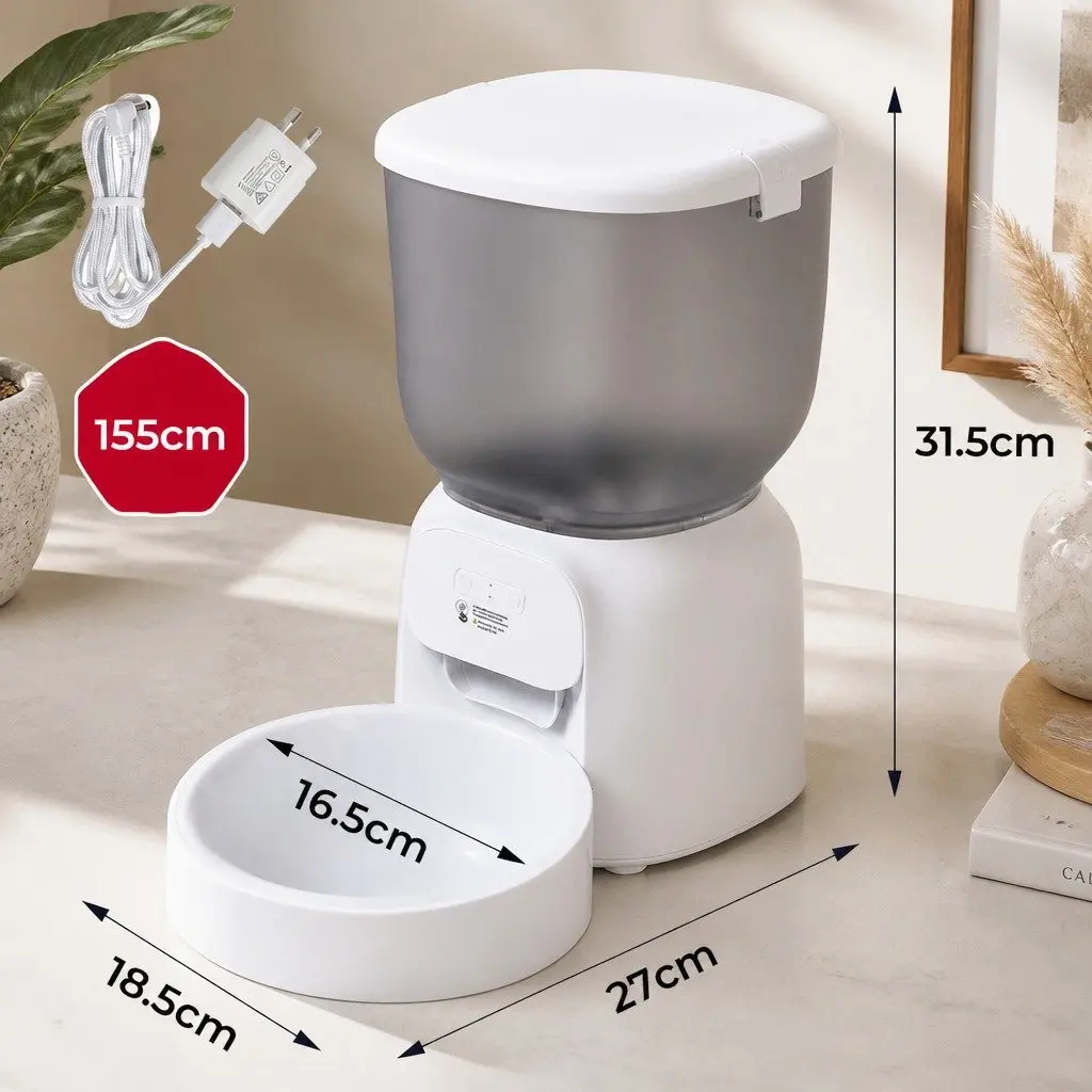Automatic Pet Feeder 4L WiFi App Control Smart Feeding Station for Dogs and Cats