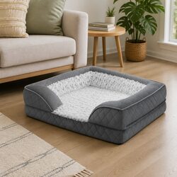 Orthopedic Memory Foam Pet Bed Dog Washable Mat with Egg Crate Support