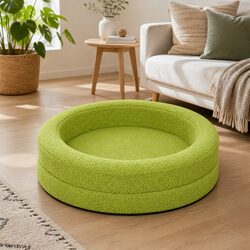 Orthopedic Memory Foam Dog Bed Waterproof Sherpa Calming Pet Sofa Bolstered Nest