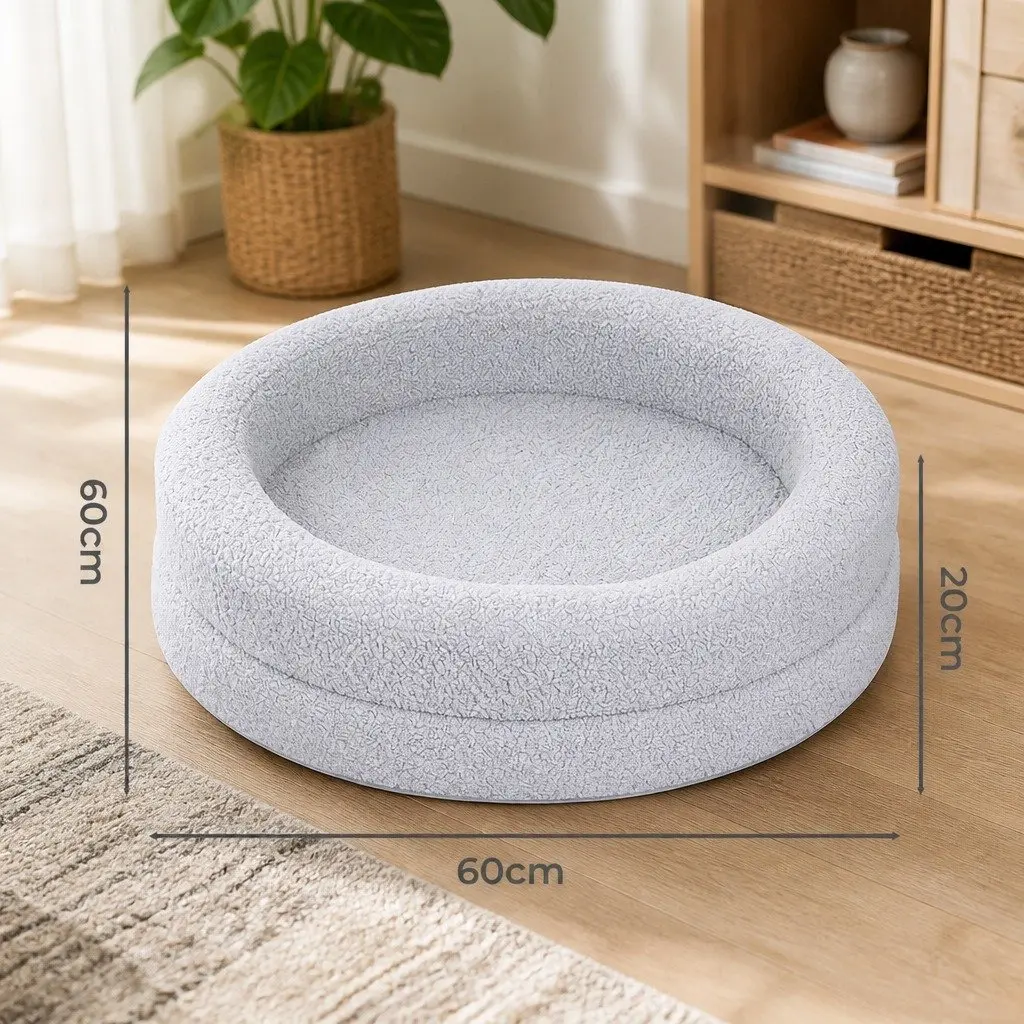 Orthopedic Memory Foam Dog Bed with Sherpa Fleece Cover Waterproof Calming Pet
