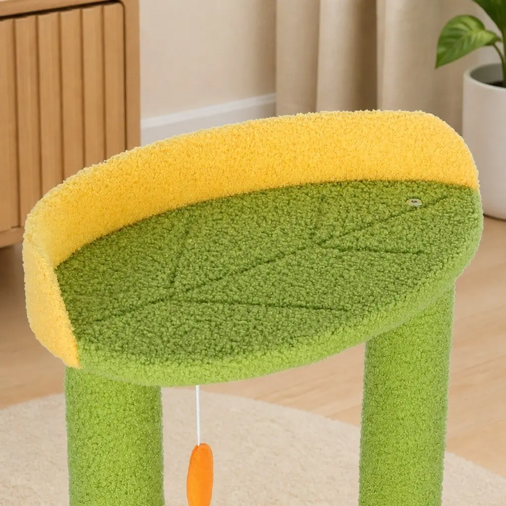 Cat Tree Multi-Level Scratching Climbing Tower with Plush Surfaces and Sisal Posts