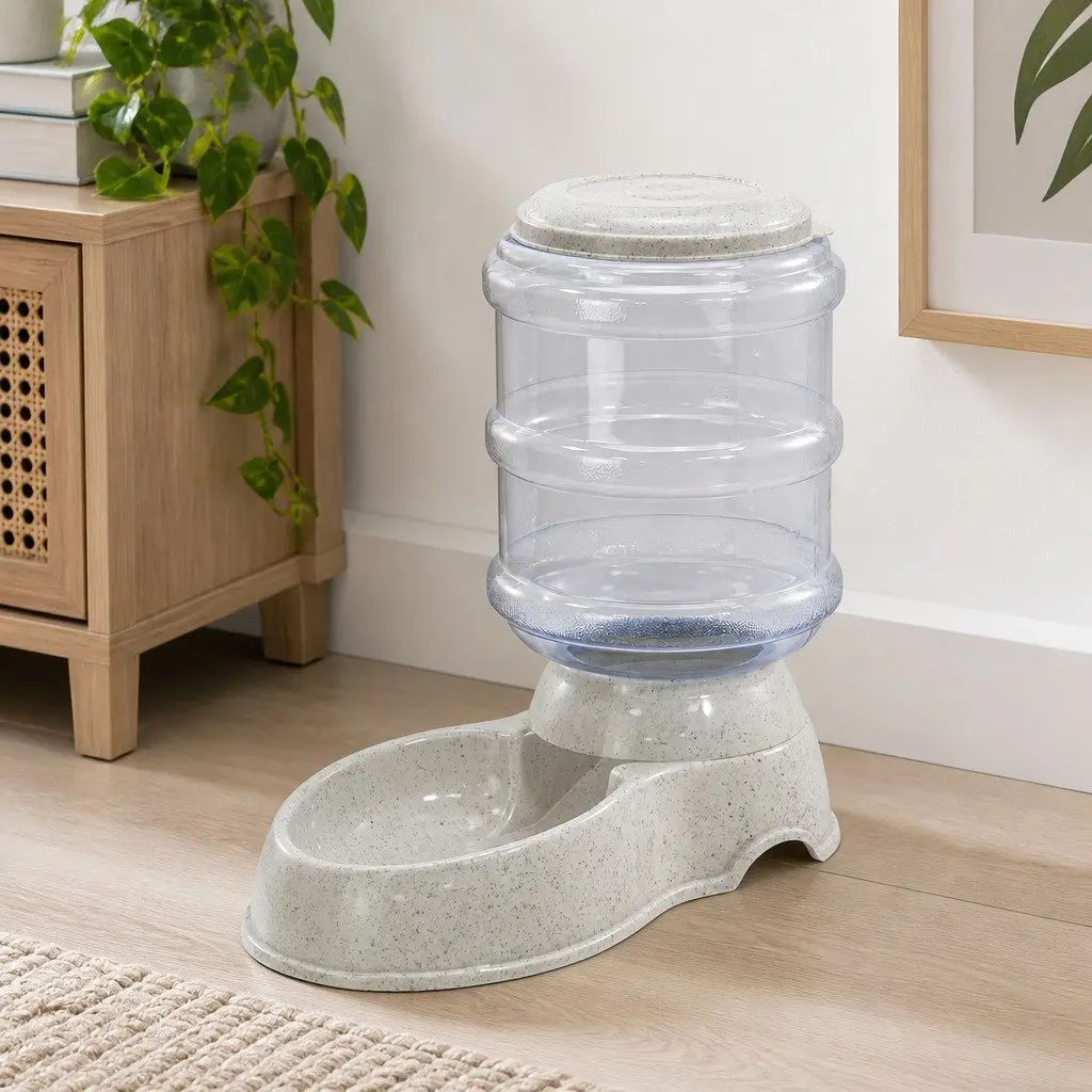 Automatic Pet Feeder Water Dispenser 3.5L Gravity System for Cats and Small Dogs