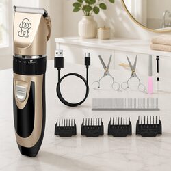 Pet Clipper Cordless Dog Cat Grooming Trimmer Kit Rechargeable Quiet Shaver