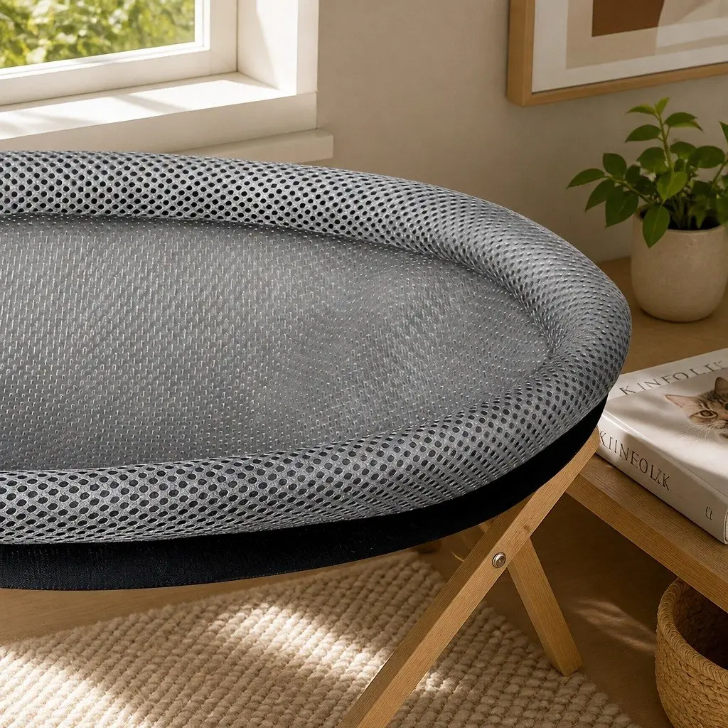 Cat Desk Hammock 360 Rotatable Adjustable Height Washable Pet Nest