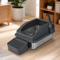 Elevate Your Space with a Stylish Stainless Steel Cat Litter Box