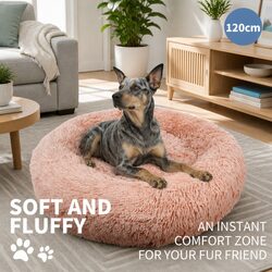 Comfortable Pink Pet Dog Bed - Warm Nest XXL Size