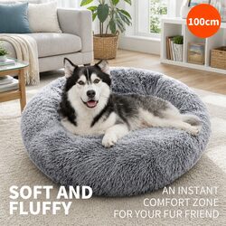 Stylish Plush Pet Bed for Dogs and Cats - Warm and Cozy