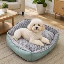 PawFriends High Back Dog Bed for Cozy Living Spaces