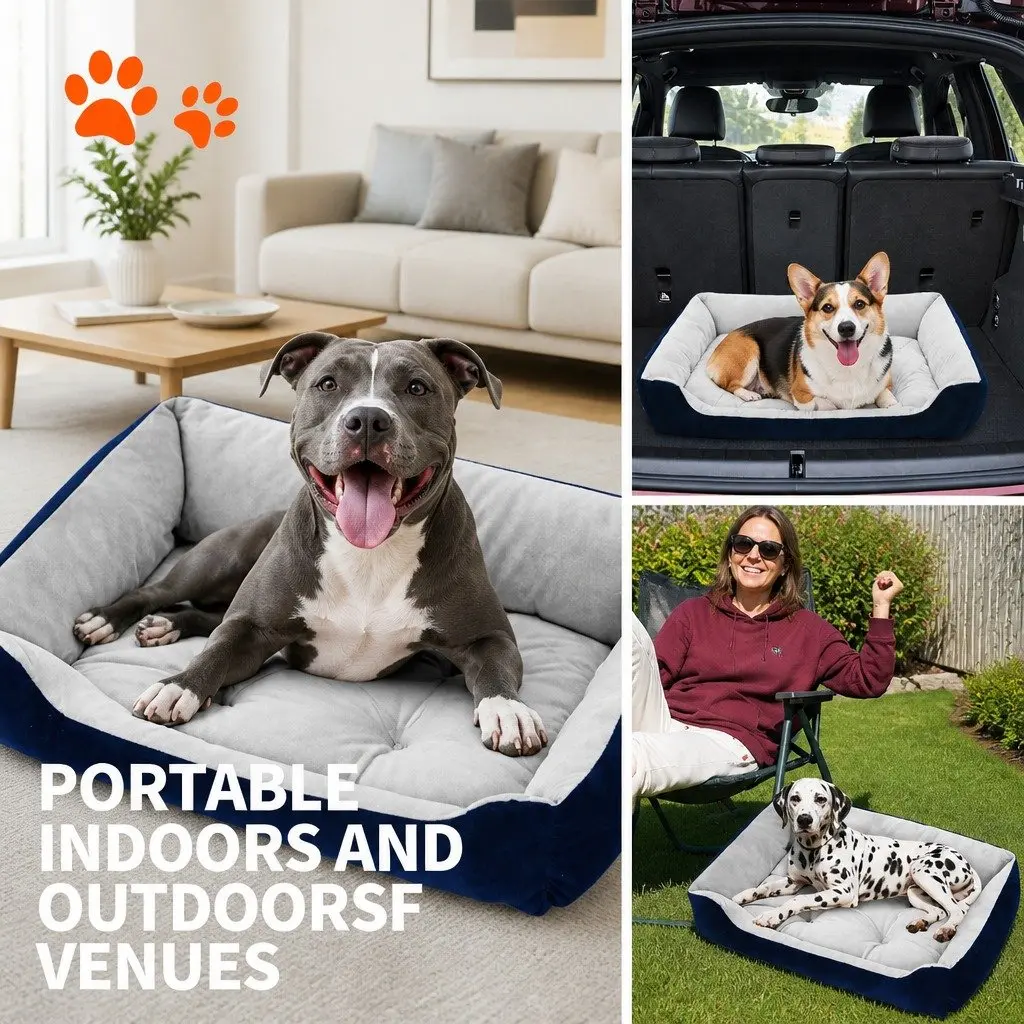 Pet Bed Large Warm Breathable Non-Slip Sleeping Mat for Dogs and Cats Indoor Outdoor
