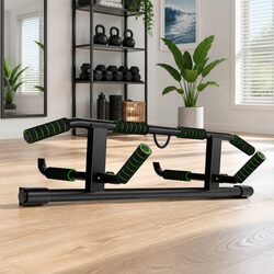 Doorway Pull Up Bar Chin Up Multi-Grip Home Gym Exercise 101cm Black Workout