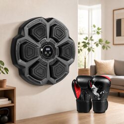 Music Boxing Machine Punching Pad 8OZ Gloves 9 Speed Bluetooth Wall Mount Home