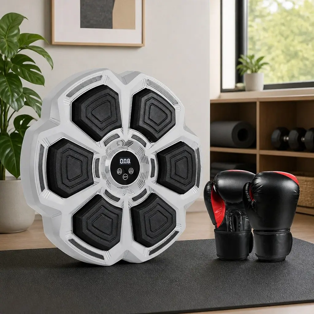 Music Punching Box with 12oz Boxing Gloves Bluetooth Connectivity Wall Mount Home Fitness
