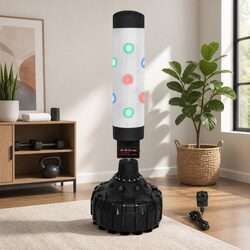 Smart Punching Bag Stand with LED Lights Interactive Training Modes Electronic
