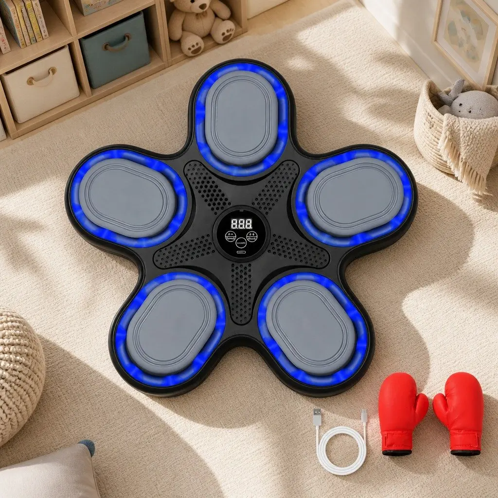 Kids Music Boxing Machine 10 Speeds 9 Modes Smart Display Bluetooth