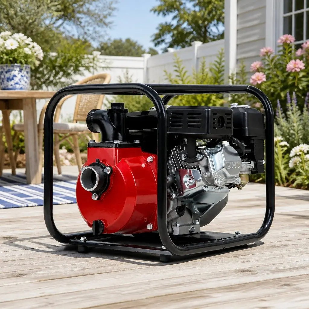 Petrol Water Pump 7HP 2 Inch High Flow 4-Stroke Engine for Garden Irrigation and Heavy-Duty Cleaning