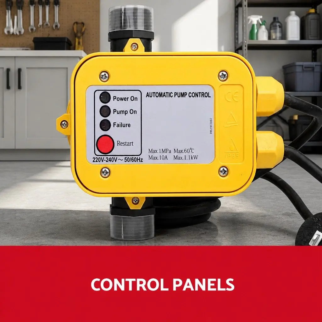 Automatic Water Pressure Pump Controller 220-240V Electronic Switch Yellow
