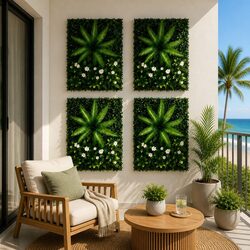 Elevate Your Space with Boxwood Greenery Wall Panels 40X60CM