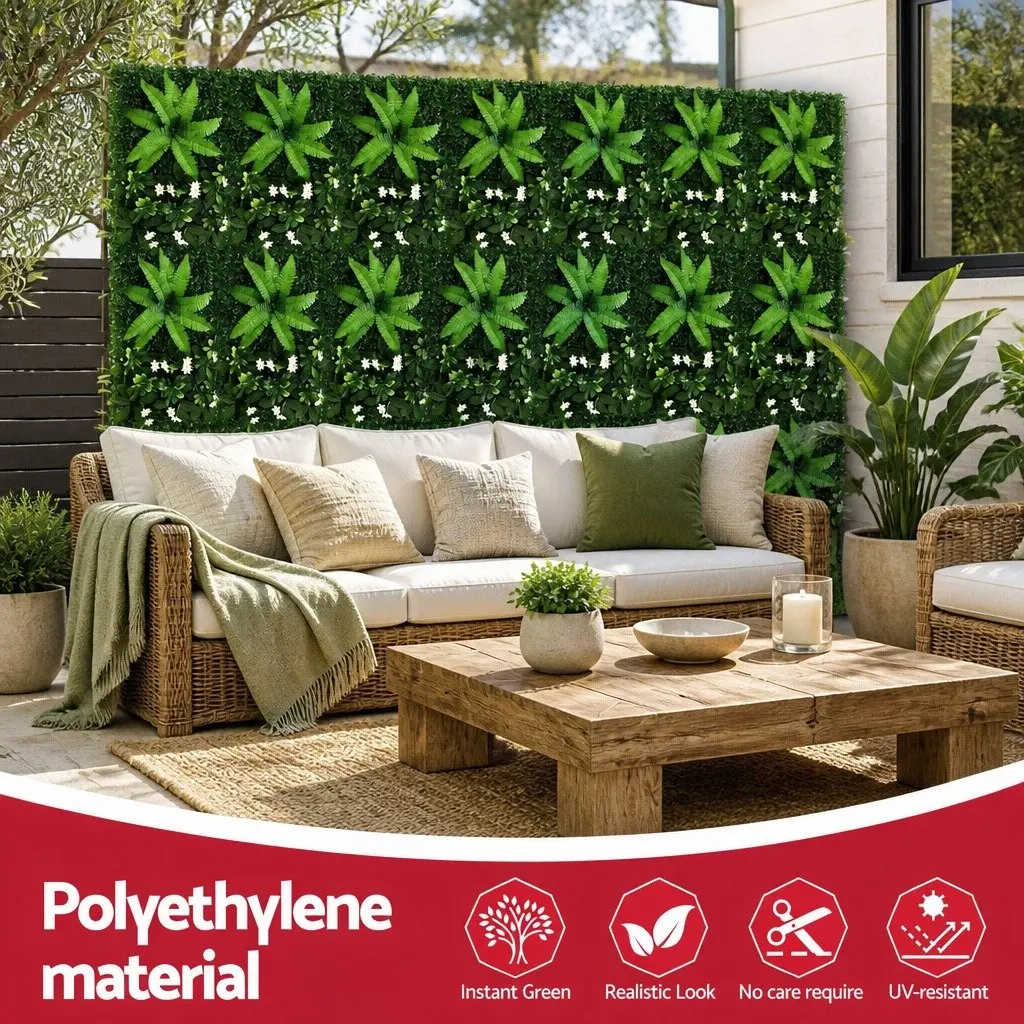 Artificial Plant Wall Panels 40X60CM Boxwood Greenery Backdrop Indoor Outdoor