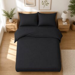 Elegant Black King Duvet Cover Set Enhancing Your Bedroom