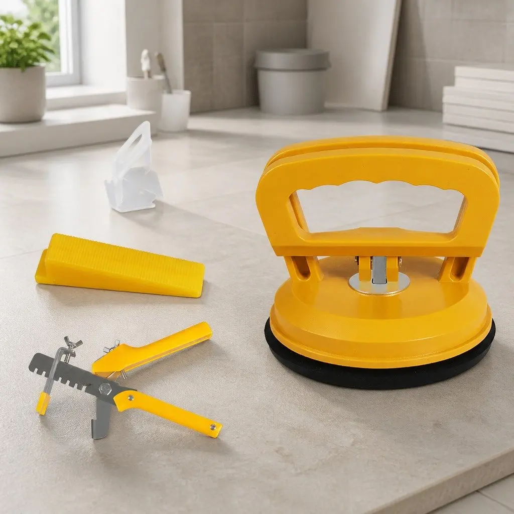 Tile Leveling System 400 Clips 200 Wedges Push Pliers Suction Cups Installation Tool