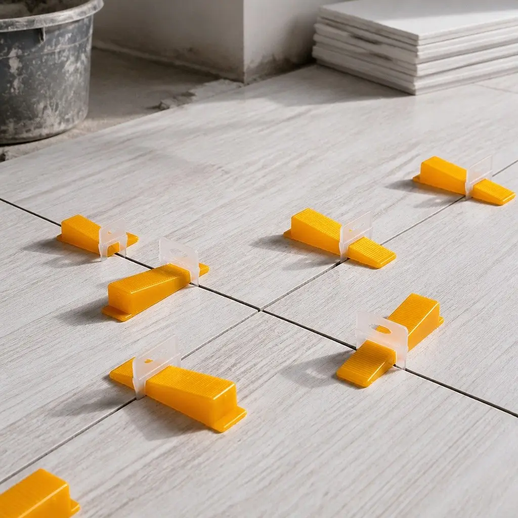 Tile Leveling System 400 Clips 200 Wedges Push Pliers Suction Cups Installation Tool